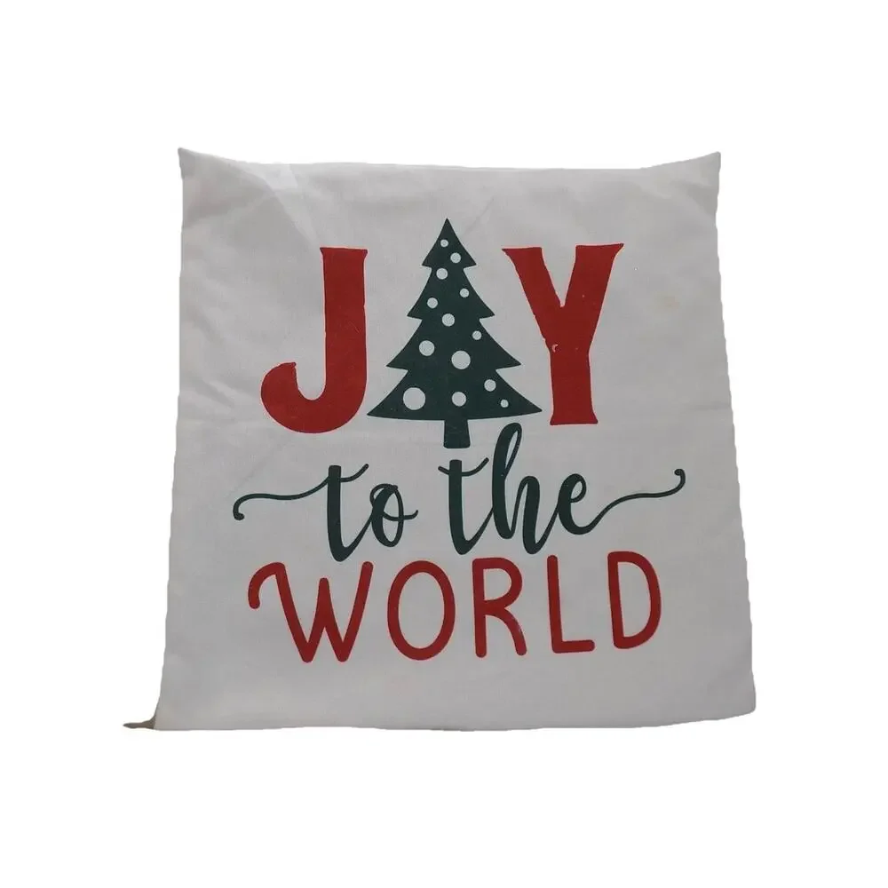 Christmas holiday throw pillow covers 17 x 17 Set of 3